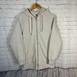 Vuori Restore Full Zip Hoodie Womens XS Organic Cotton VW251 Sweatshirt Beige